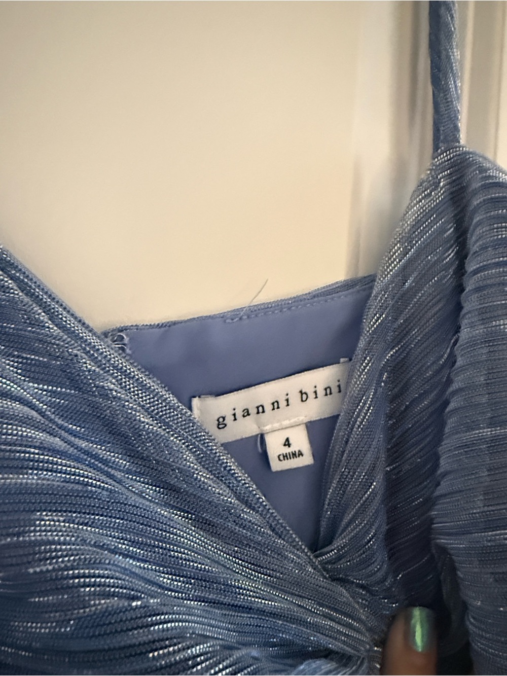 Gianni Bini Lavender Blue Tiered Maxi Dress - Picture 4 of 4